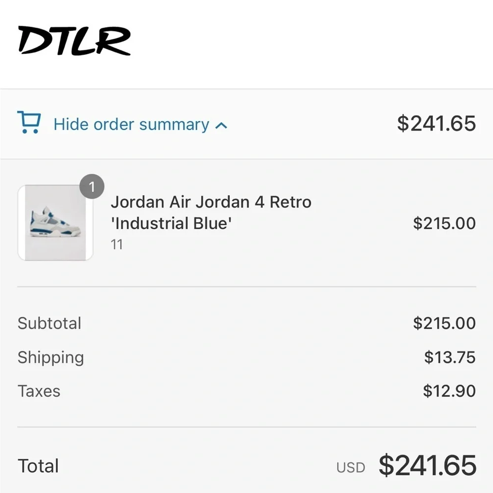 2024 Air Jordan 4 Retro “Military Blue”